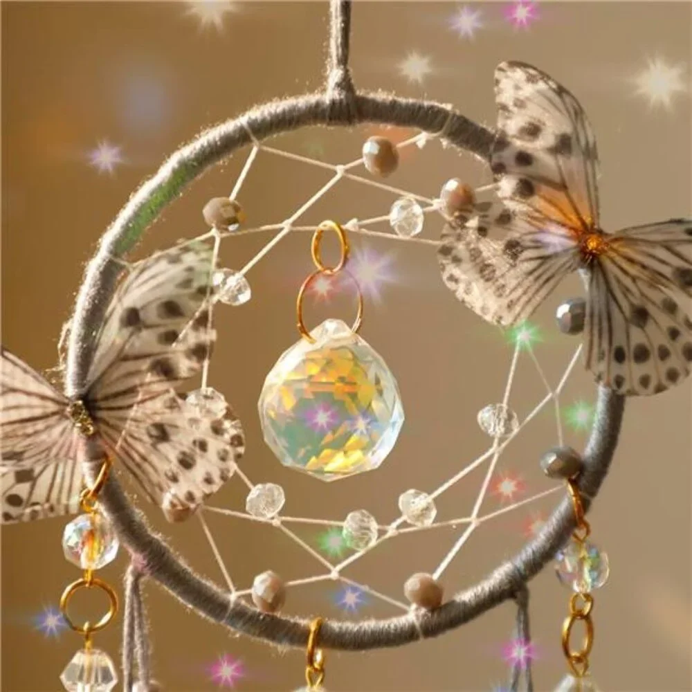 Butterfly Small Dream Catchers with Crystals